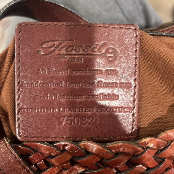 Fossil Woven Leather Bag - Picture 5 of 7